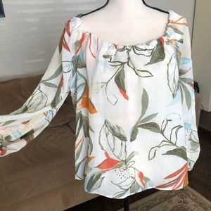 A New Day Floral top size S